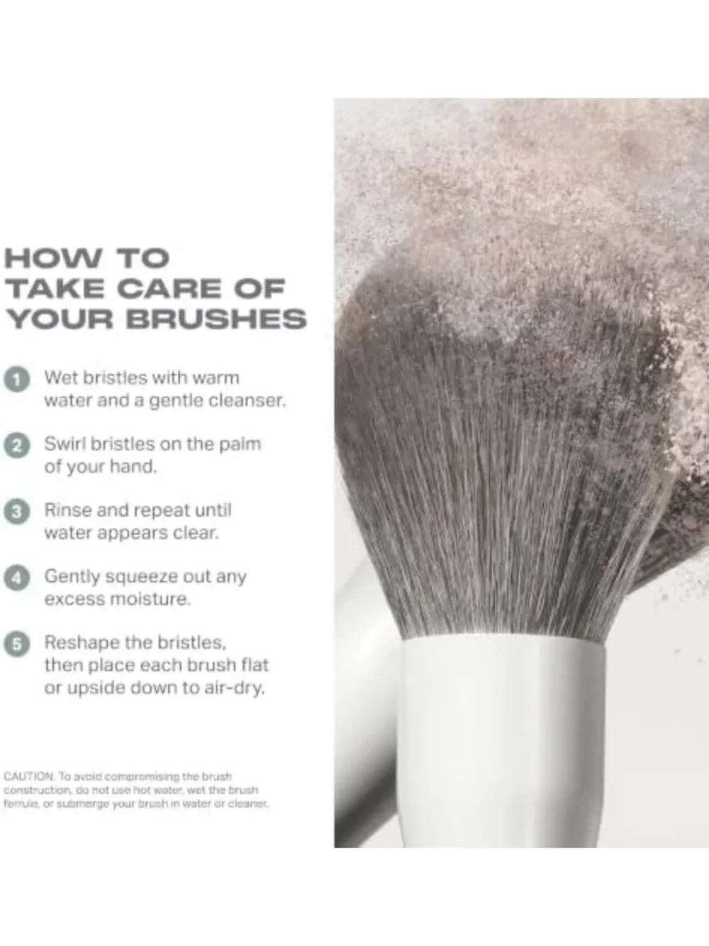 5-Piece Professional Makeup Brush Set for Flawless Foundation, Concealer